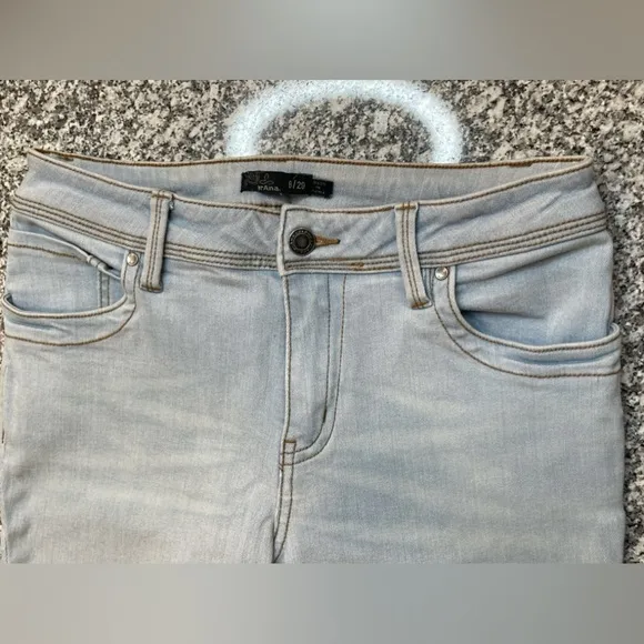 ⭐️ Prana Soma Jean Light Washed Blue Size 29 (8) stretch skinny womens jeans