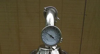 2" Stainless Pot Still Column With Built in Condenser, Moonshine Still Head