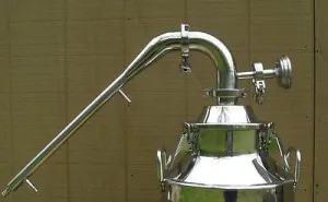 2" Stainless Pot Still Column With Built in Condenser, Moonshine Still Head