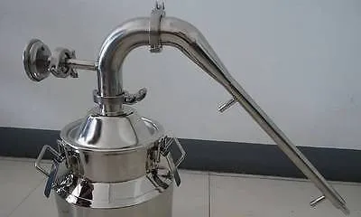 2" Stainless Pot Still Column With Built in Condenser, Moonshine Still Head