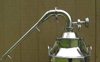 2" Stainless Pot Still Column With Built in Condenser, Moonshine Still Head