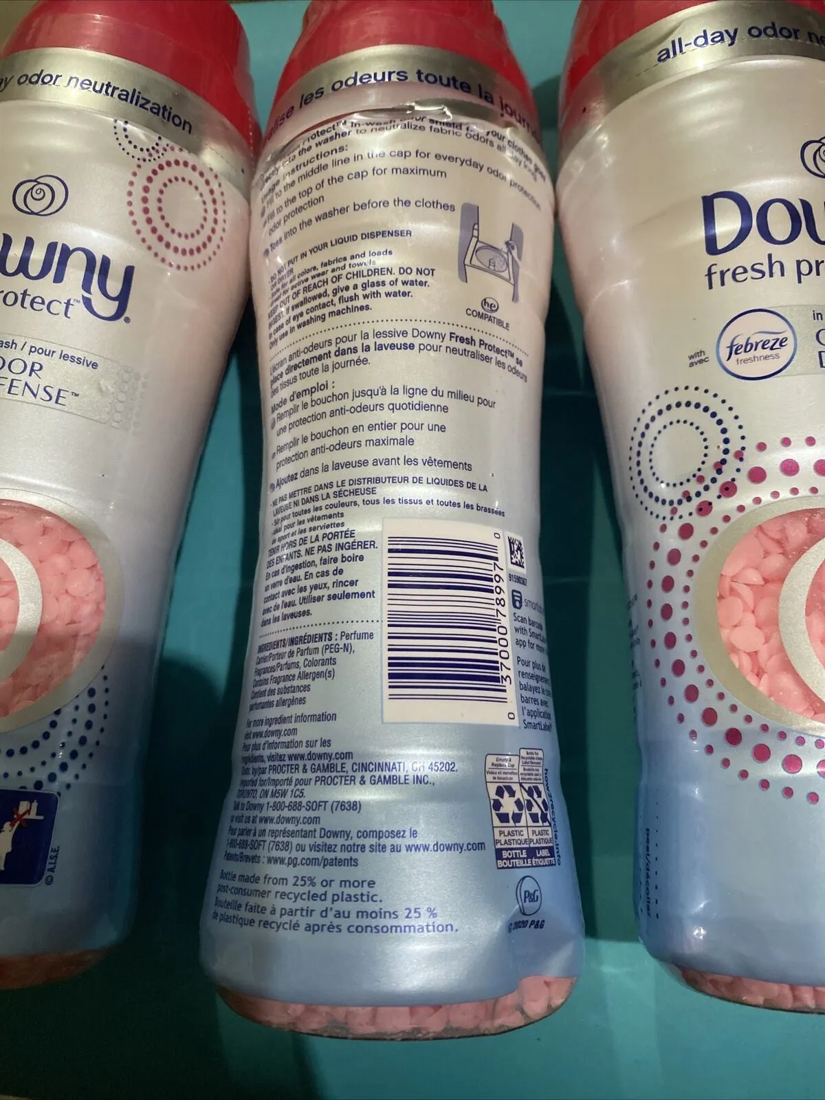 (3) DOWNY Fresh Protect In-Wash Odor Shield w/ Febreze APRIL FRESH Booster 8.6oz