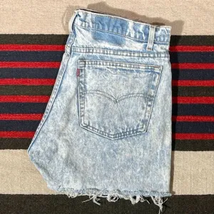 36w‎ 80s USA Vintage Levi’s 505 Acid Wash Cutoffs
