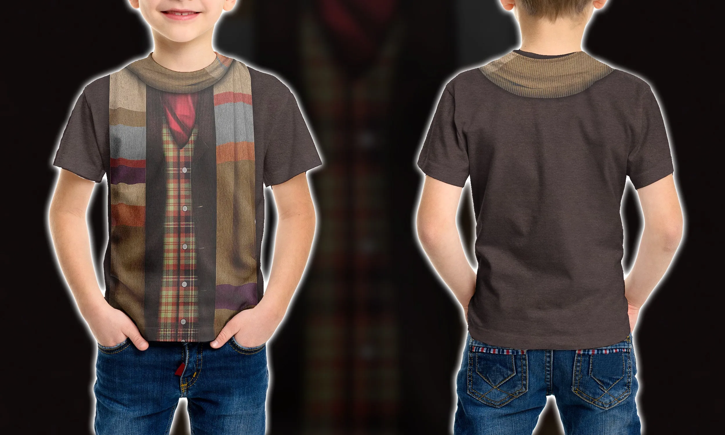 3D 4th Doctor Who Custom Cosplay Kid Tshirt Apparel QT205253Wc