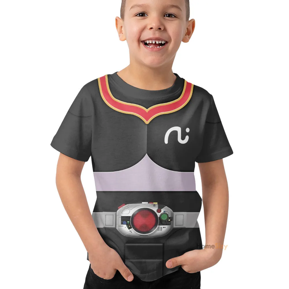 3D Kamen Rider ZKack RX Custom Cosplay Costume Kid Tshirt QT307107