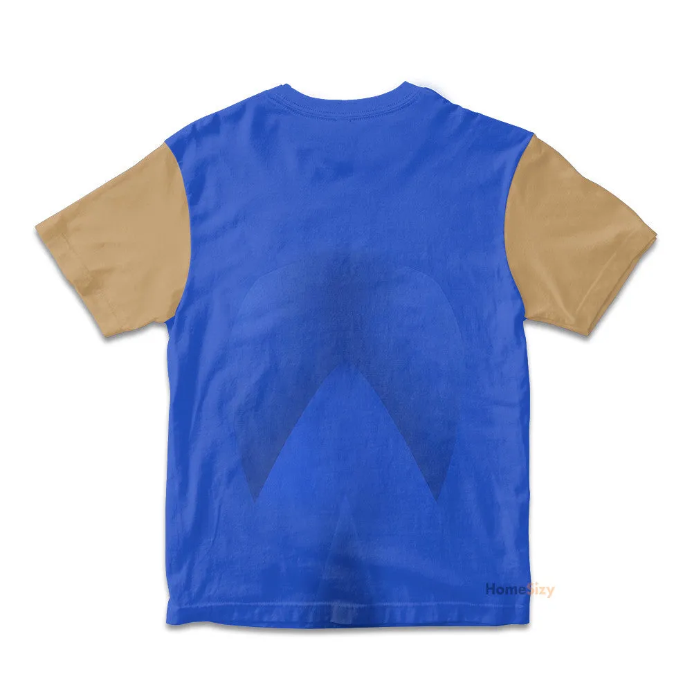 3D Sonic Custom Cosplay Costume Kid Tshirt QT211725Hc