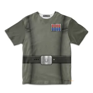 3D SW Navy Imperial Officer Uniform Custom Cosplay Costume Kid Tshirt QT210274Hc