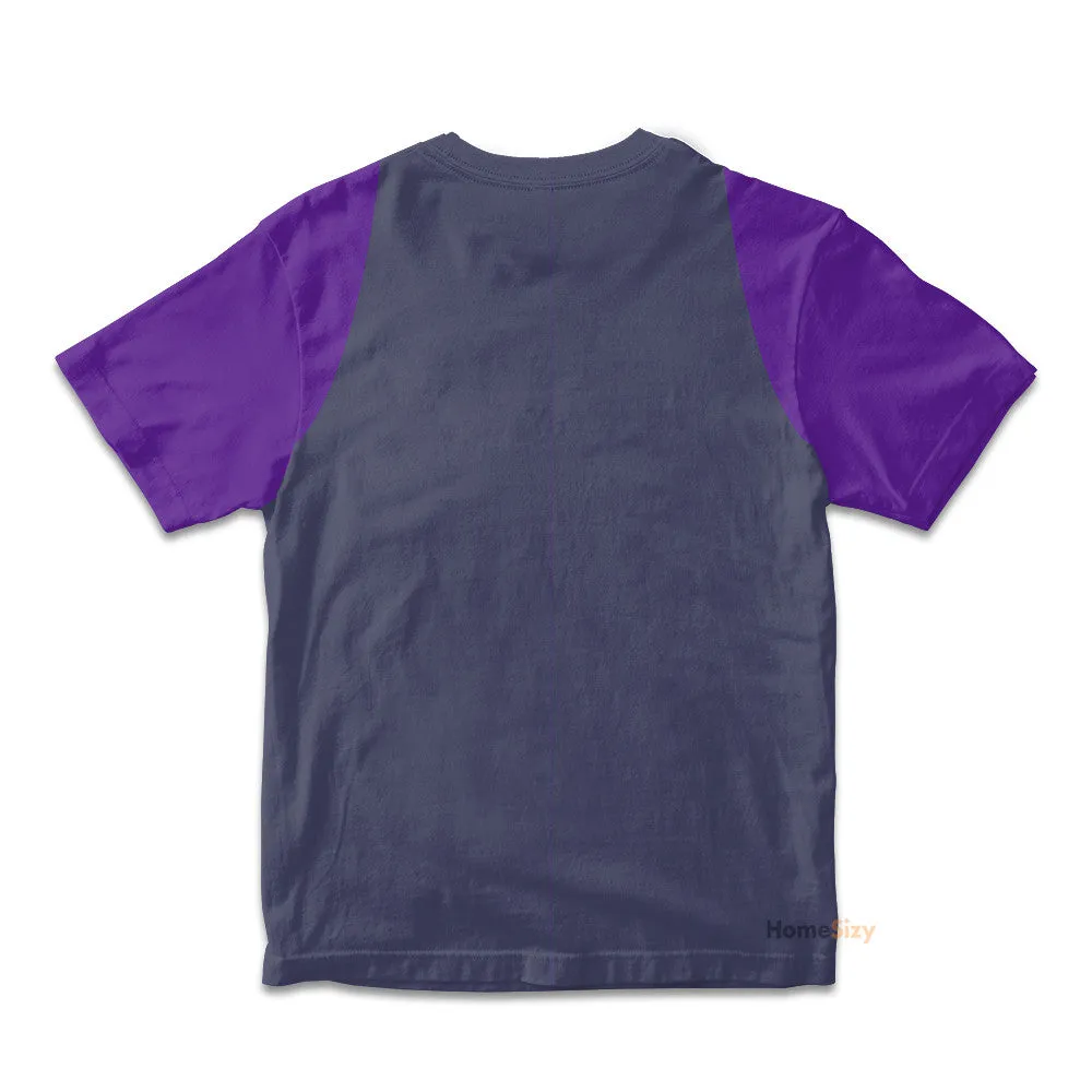 3D Waluigi Custom Cosplay Costume Kid Tshirt QT205287Hf