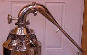 3" Stainless Pot Still Column With Built in Condenser, Whiskey, Moonshine Head