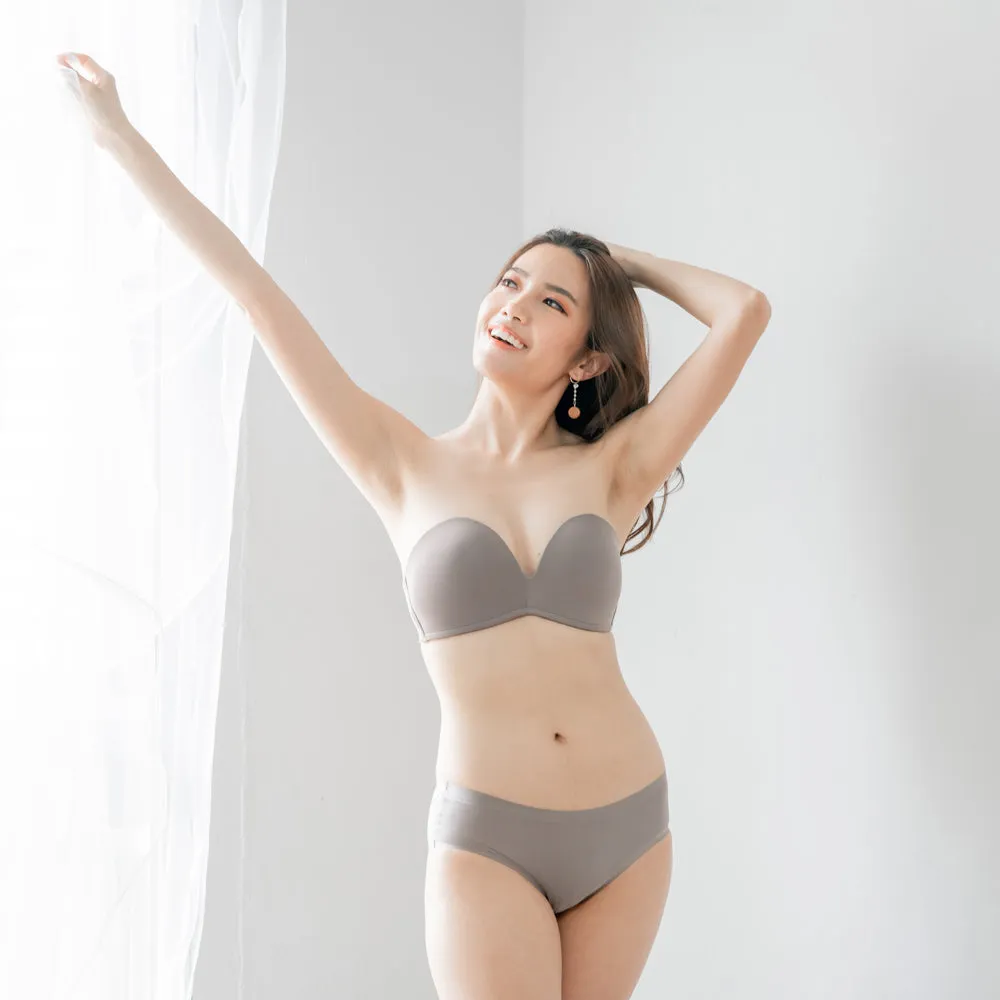 4th Gen X 100% Non-Slip Wireless Strapless Bra in Grey