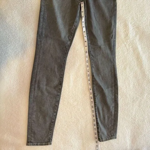 7 For All Mankind Women's High Waist Skinny Jeans Gray Walker Size 25 NWT
