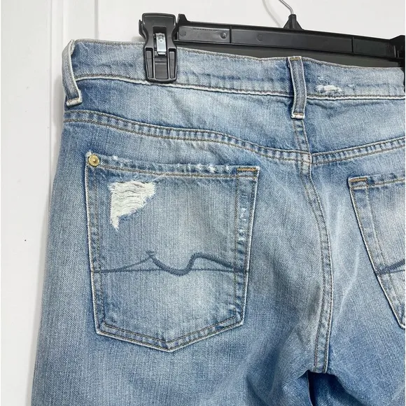 7FAM Josefina Jewel Skinny Boyfriend Jeans 28