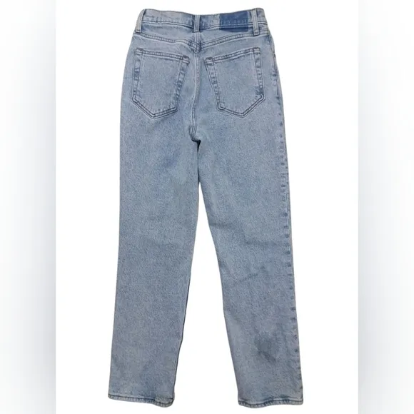 Abercrombie &amp; Fitch Blue Straight Leg Jeans Relaxed Fit Size 25/0s