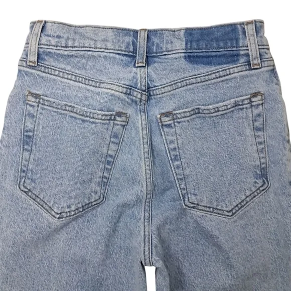 Abercrombie &amp; Fitch Blue Straight Leg Jeans Relaxed Fit Size 25/0s