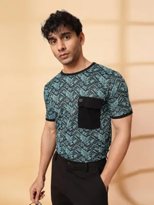 Abstract Jacquard T-Shirt