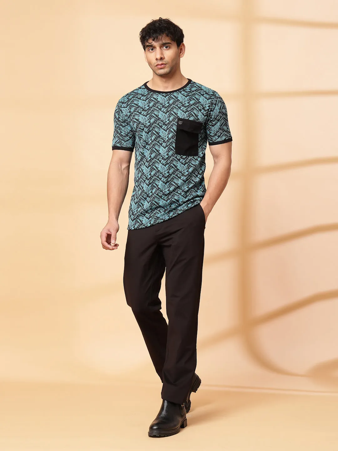 Abstract Jacquard T-Shirt