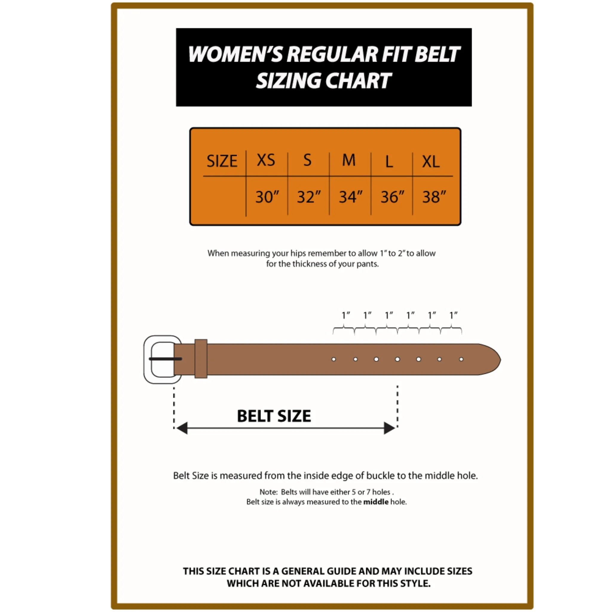 Adelaide Ladies Belt