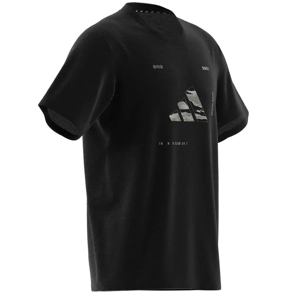 Adidas Climacool Training Camo Logo Graphic T-Shirt - Men