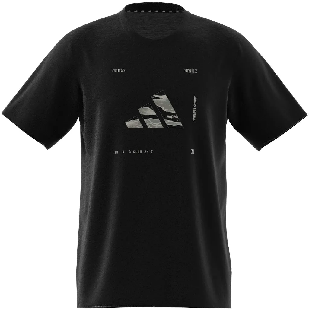 Adidas Climacool Training Camo Logo Graphic T-Shirt - Men