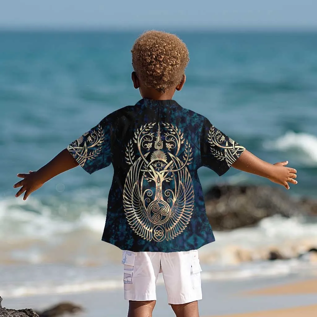 Adinkra Symbols Kid Hawaiian Shirt Tree of Life DT02