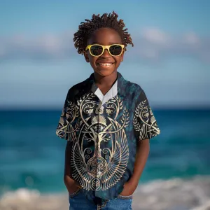 Adinkra Symbols Kid Hawaiian Shirt Tree of Life DT02