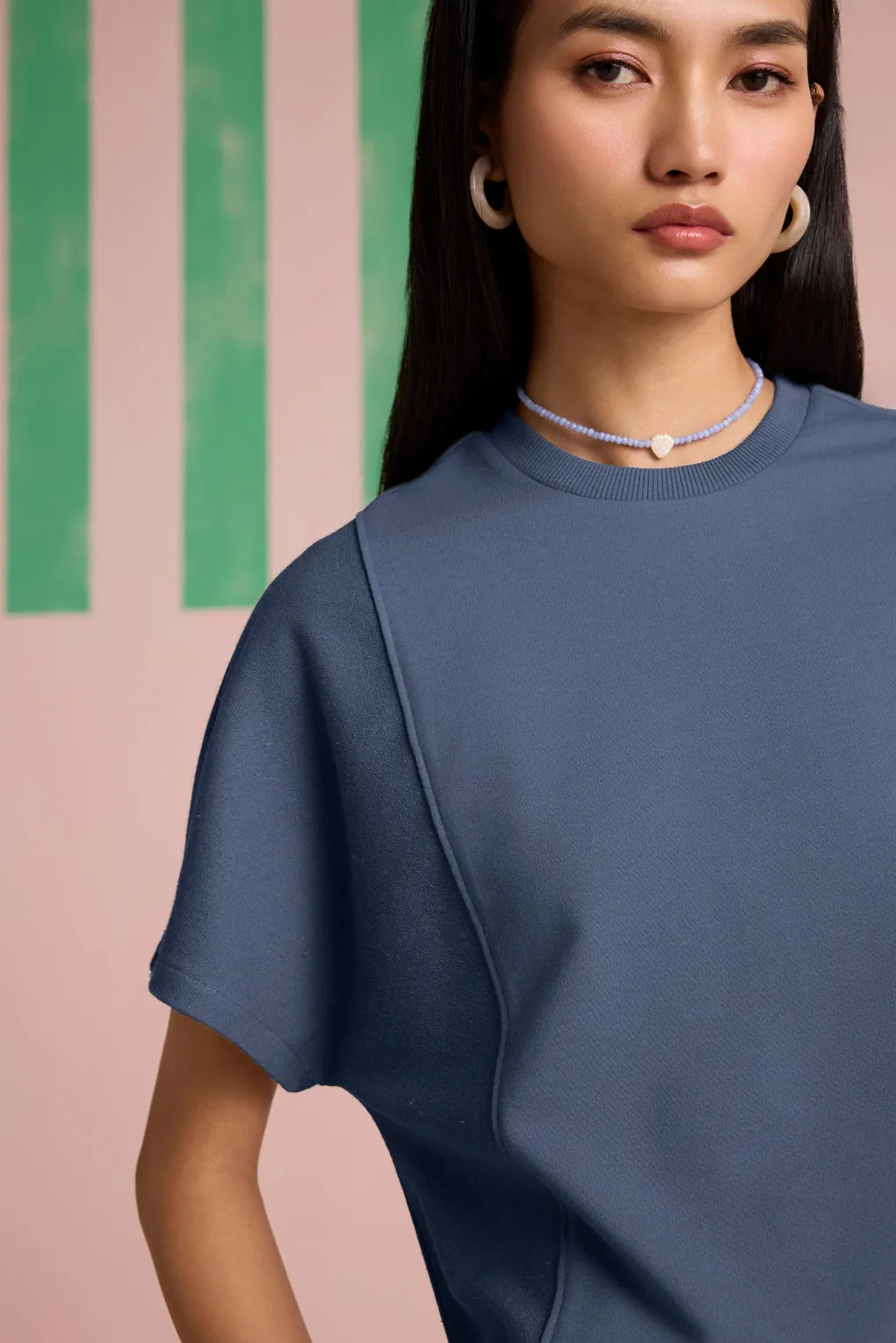 Aeris Panel Sleeve Top - Future Dusk