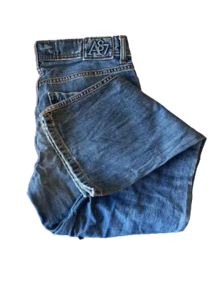 Aeropostale Driggs Slim Bootcut Distressed Jeans