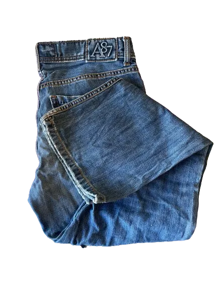 Aeropostale Driggs Slim Bootcut Distressed Jeans