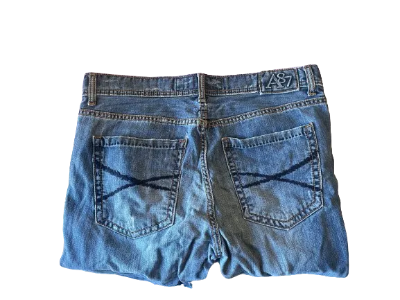 Aeropostale Driggs Slim Bootcut Distressed Jeans