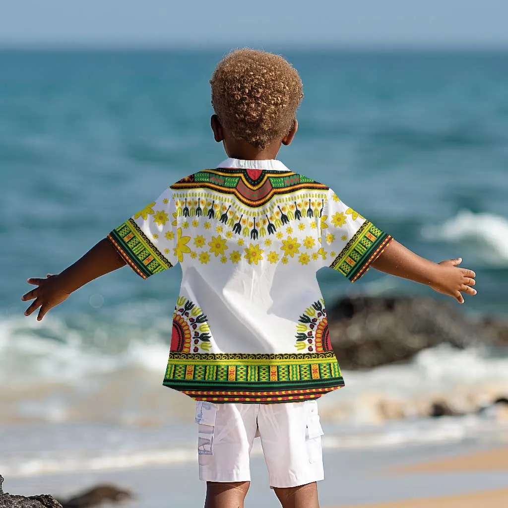 Afro Enkutatash Dashiki and Adey Abeba Kid Hawaiian Shirt LT9