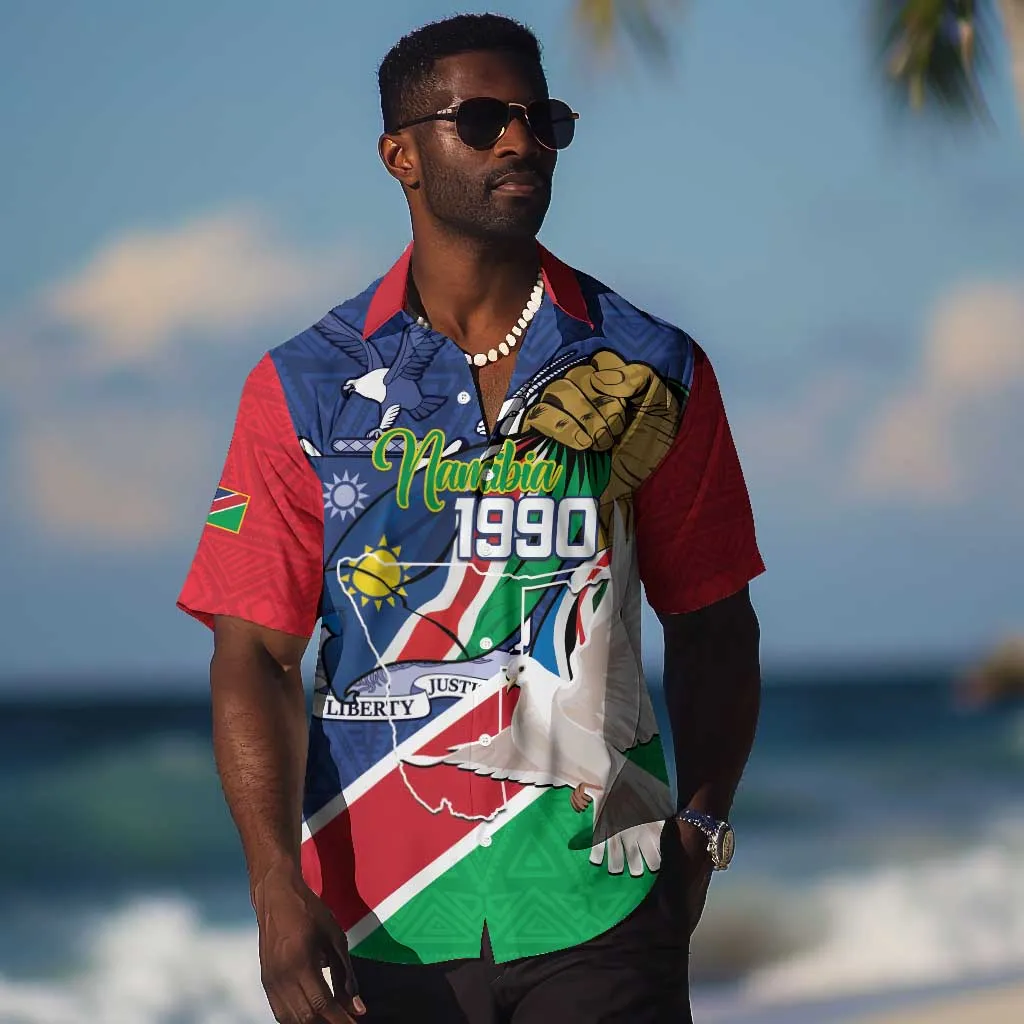Afro Namibia Independence Day Hawaiian Shirt Namibian 1990 African Pattern LT14
