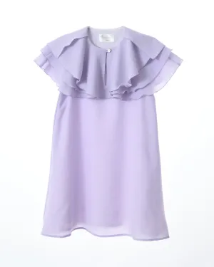 AISABOBO LAVENDER LAYERED RUFFLE DRESS
