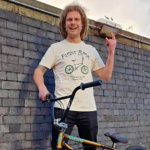 Alans BMX Boutique Stella / Stanley T-shirt Natural Raw / Green