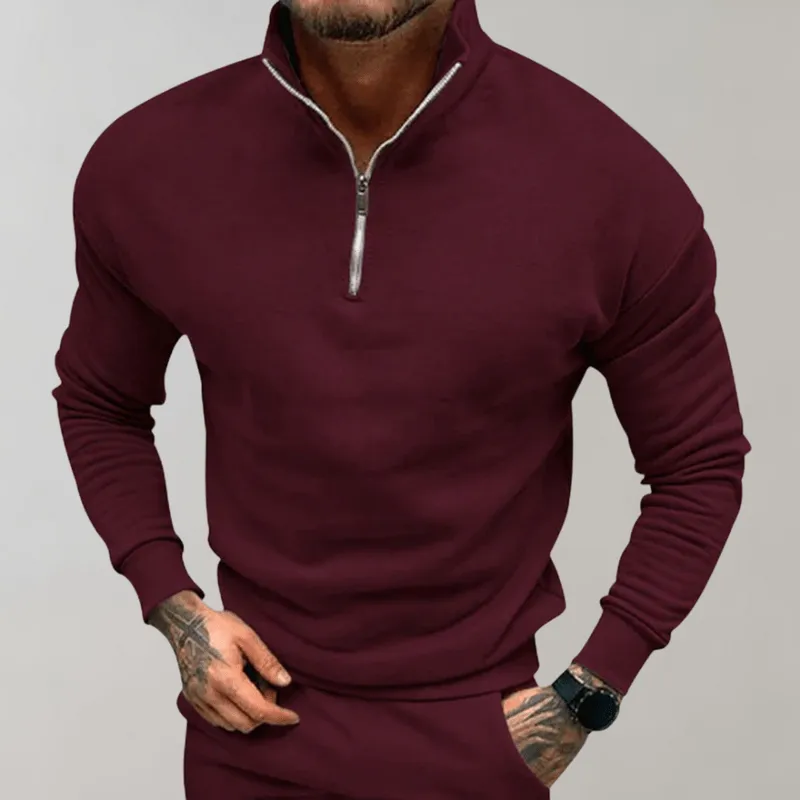Alistair | Elegant Half-Zip Sweater