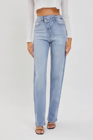 AM18584RS-LT SUPER HIGH RISE DAD JEANS