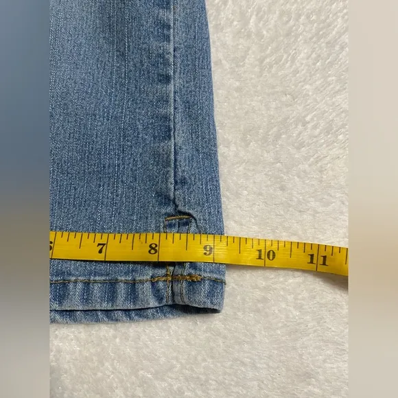 Angels Vintage Y2K Light Wash Rhinestone Sequin Jeans