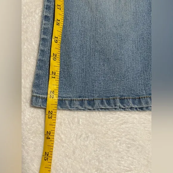 Angels Vintage Y2K Light Wash Rhinestone Sequin Jeans