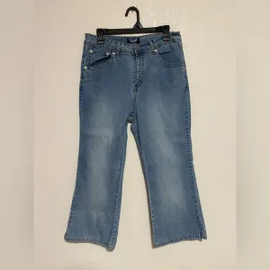 Angels Vintage Y2K Light Wash Rhinestone Sequin Jeans