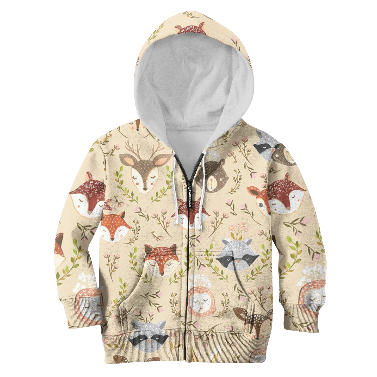 Animals In Spring Custom Cosplay Kid Hoodie