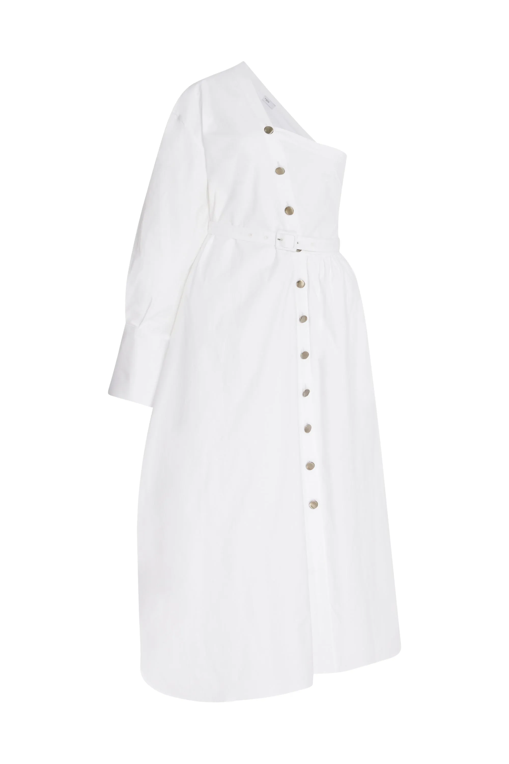 ASYMMETRIC ONE SHOULDER SHIRTDRESS