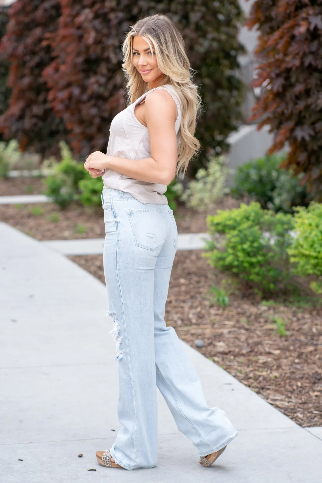 Avenida 90s Leslie High Rise Vintage Flare