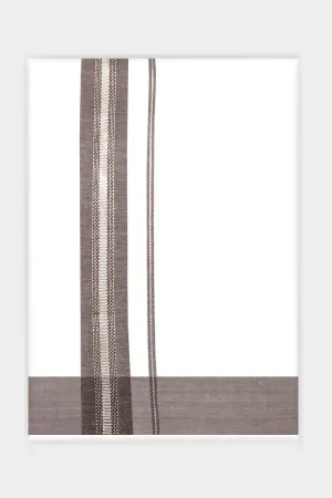 Aylan Yadav - Brown Smooth Cotton Double Layered Dhoti With Fancy Borders | Uathayam