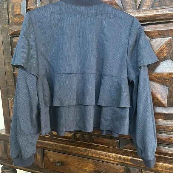 BCBGMaxAzria Navy Layered Jacket