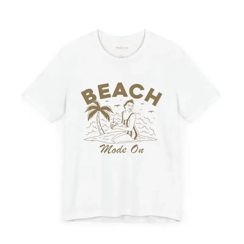 Beach Mode on Ultra Comfy Jersey Short Sleeve Tee
