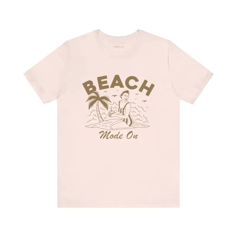 Beach Mode on Ultra Comfy Jersey Short Sleeve Tee
