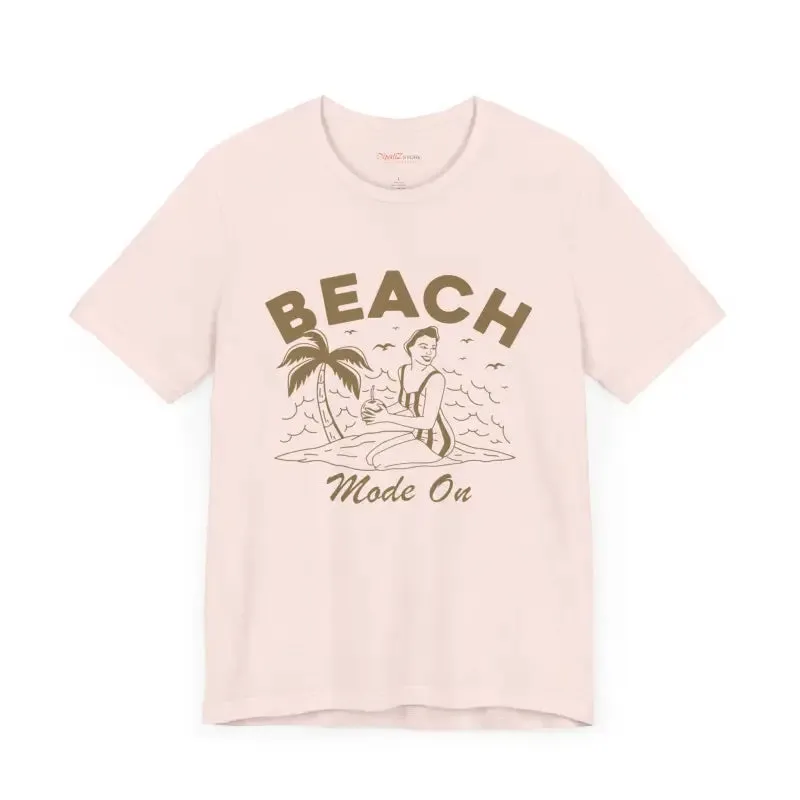 Beach Mode on Ultra Comfy Jersey Short Sleeve Tee