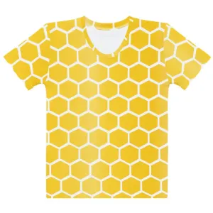 Bee Hive Pattern Tee for Bold Vibes