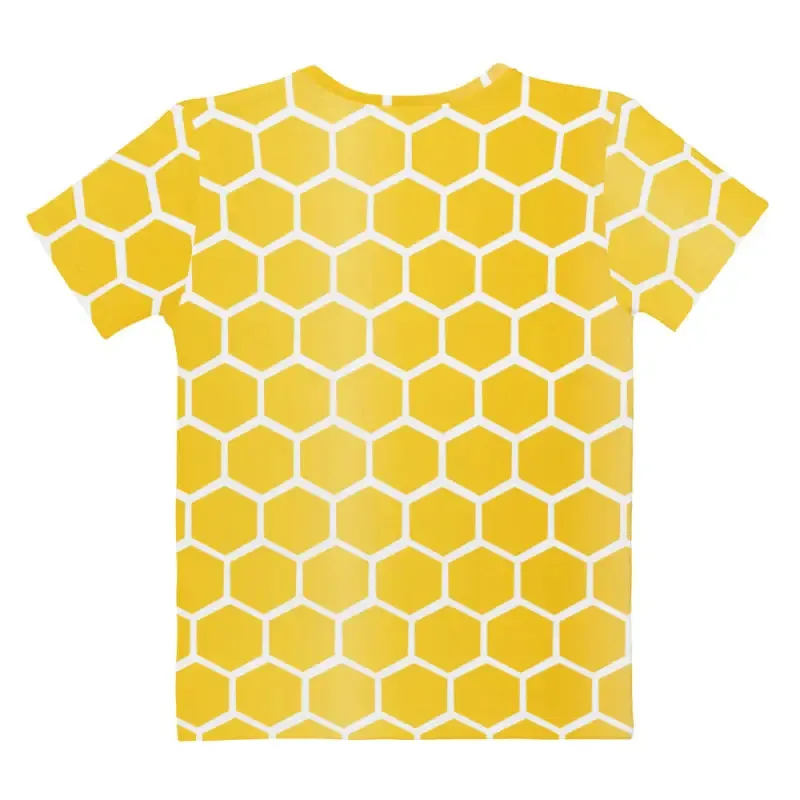 Bee Hive Pattern Tee for Bold Vibes