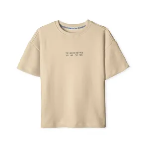 Beige Over Size T-shirt