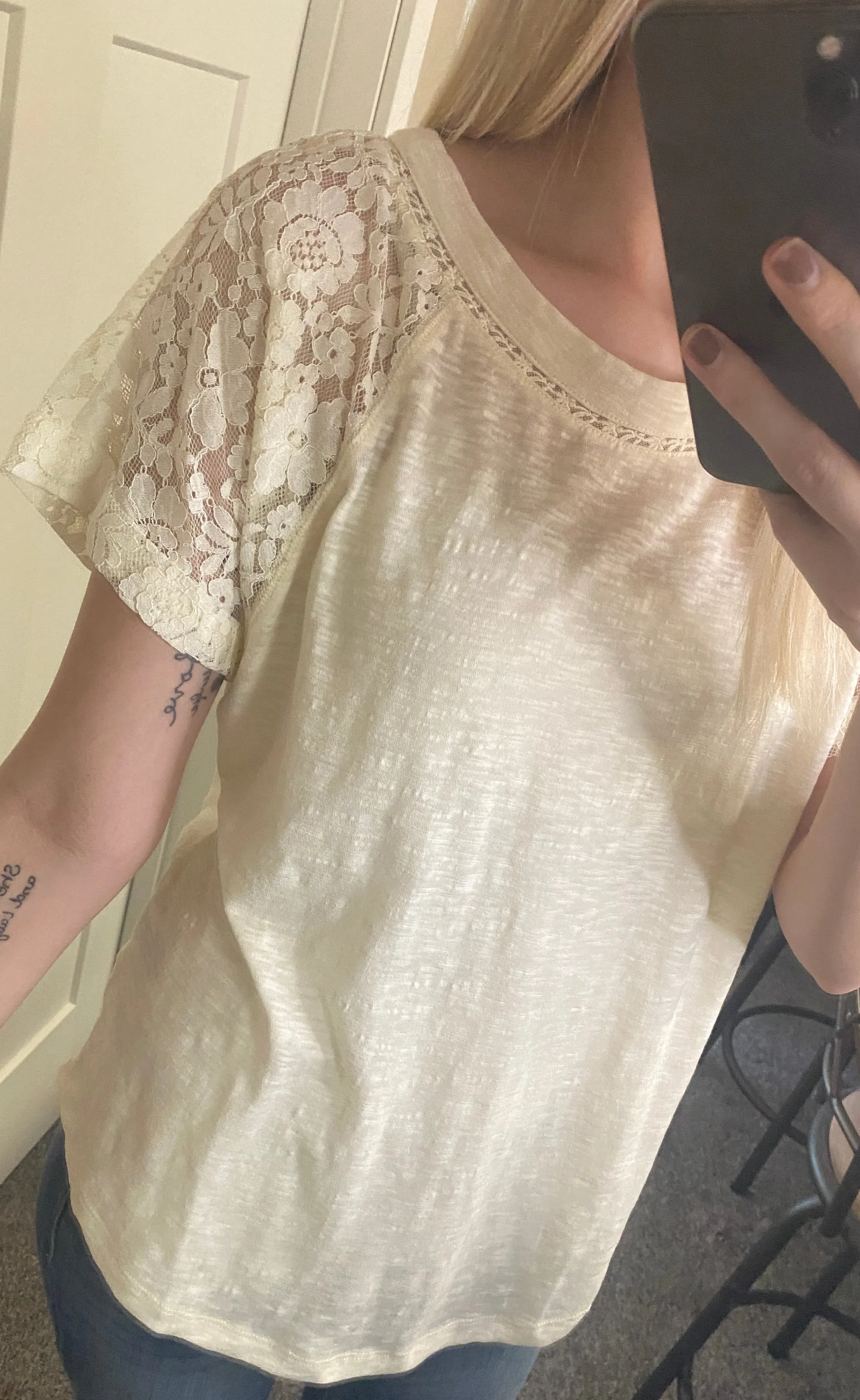 Belmont Lace Sleeve Top